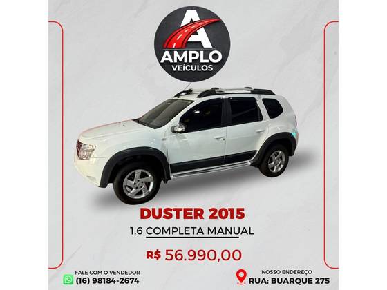 RENAULT DUSTER 1.6 DYNAMIQUE 4X2 16V FLEX 4P MANUAL RENAULT DUSTER 1.6 DYNAMIQUE 4X2 16V FLEX 4P MANUAL